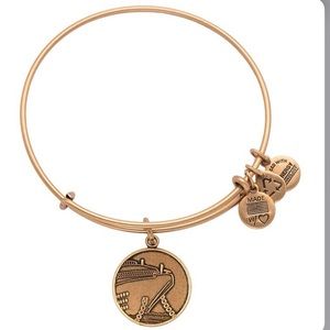 Alex and Ani Gold Cruise Ship Charm Bangle